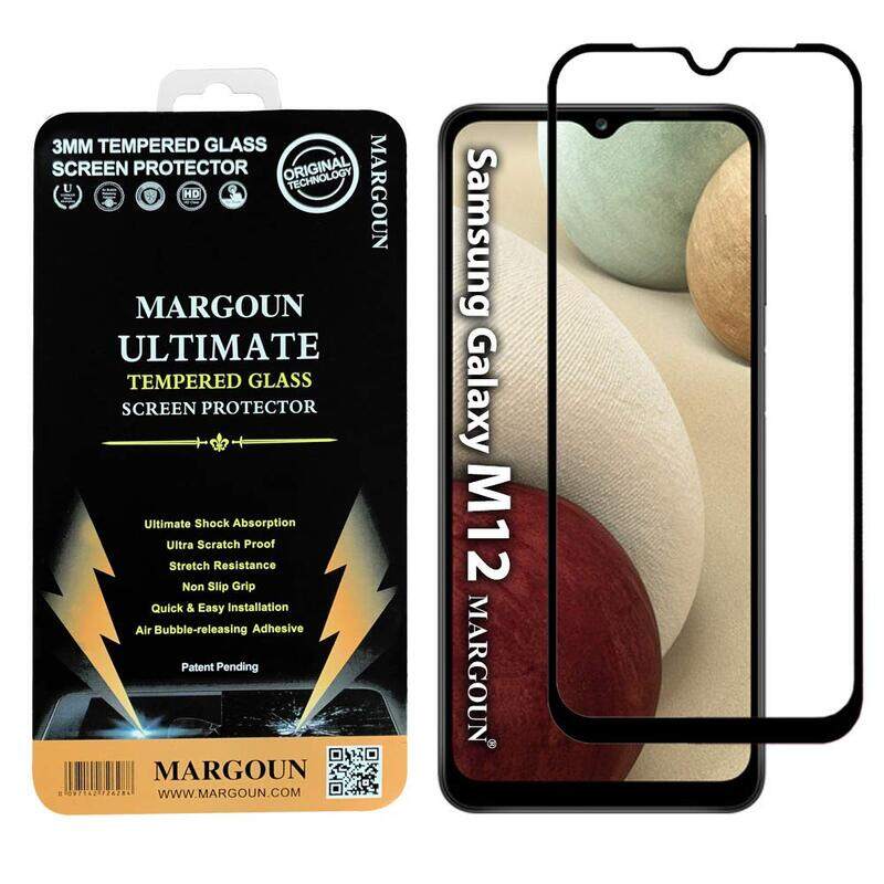 

Margoun Samsung Galaxy M12 Tempered Glass Screen Protector, Clear