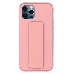 Margoun Apple iPhone 11 Pro Multi-Function Shockproof Protective Two-In-One Finger Grip Holder Mobile Phone Case Cover, Light Pink