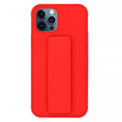 Margoun Apple iPhone 11 Pro Multi-Function Shockproof Protective Two-In-One Finger Grip Holder Mobile Phone Case Cover, Red