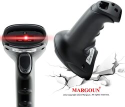 MARGOUN Wireless 2D Laser Barcode Scanner Compatible with Bluetooth, Portable USB QR Barcode (X-9701CH)