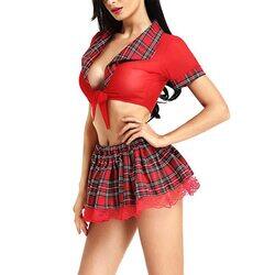 Margoun Sexy Schoolgirl Lingerie Roleplay Costumes Set