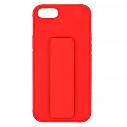 Margoun Apple iPhone 8 Multi-Function Shockproof Protective Two-In-One Finger Grip Holder Mobile Phone Case Cover, Red