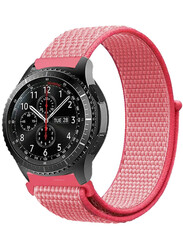 MARGOUN 22mm Nylon Strap,Compatible with Huawei GT/Huawei GT2 (46mm) /Huawei GT2 Pro/Samsung Galaxy Watch (46mm) and Galaxy Watch 3 (45mm) Sport Wristband Strap Pink