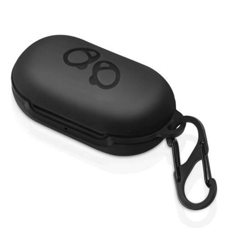 Margoun Silicone Protective Case Cover with Carabiner for Samsung Galaxy Buds Plus Case 2020/ Galaxy Buds Case 2019, Black