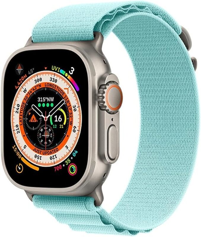 MARGOUN For Apple Watch Band 41mm 40mm 38mm Alpine Nylon Woven Sport Strap With Microfiber Cleaning Cloth Compatible For iWatch Series 8/7/SE/6/5/4/3/2/1 - A01