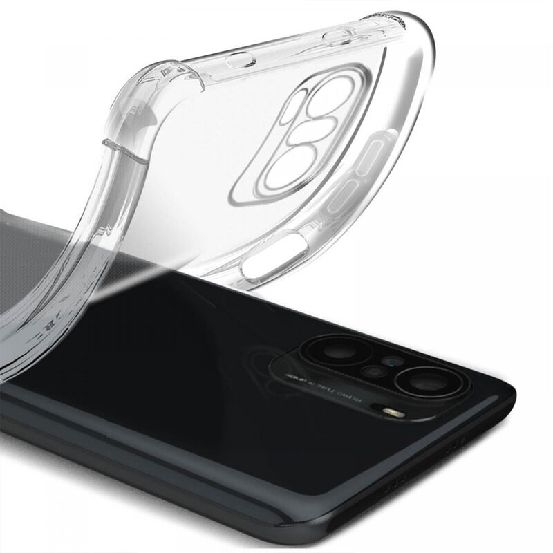 

MARGOUN For Xiaomi Redmi K40 Case Cover Clear Protective TPU Four Corners Cover Transparent Soft Case