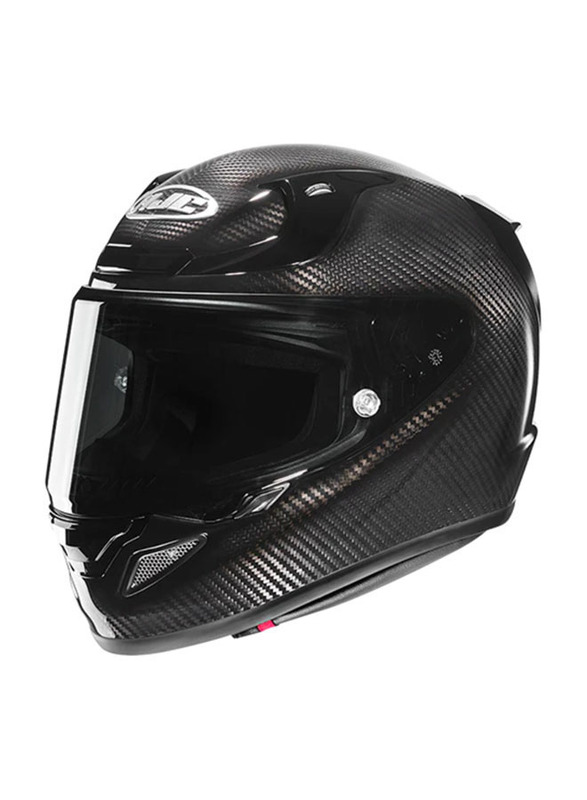 Hjc Rpha 12 Solid Carbon Back Helmet, Medium, RPHA12-CRBN-M, Black