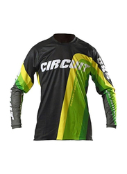 Circuit Equipment Cross/Enduro Reflex 2022 Jersey, Extra Large, Black/Yellow/Green