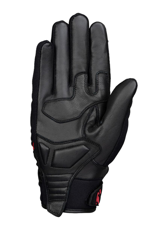 Ixon MIG Textile Motorcycle Summer Gloves, Medium, Black