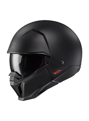 HJC i20 Solid Semi Flat Helmet, Medium, I20-SOL-SFBLK-M, Black