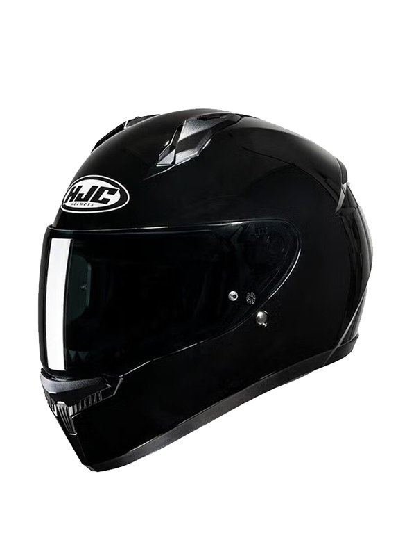 HJC C10 Solid Helmet, X-Large, C10-SOL-BLK-XL, Black