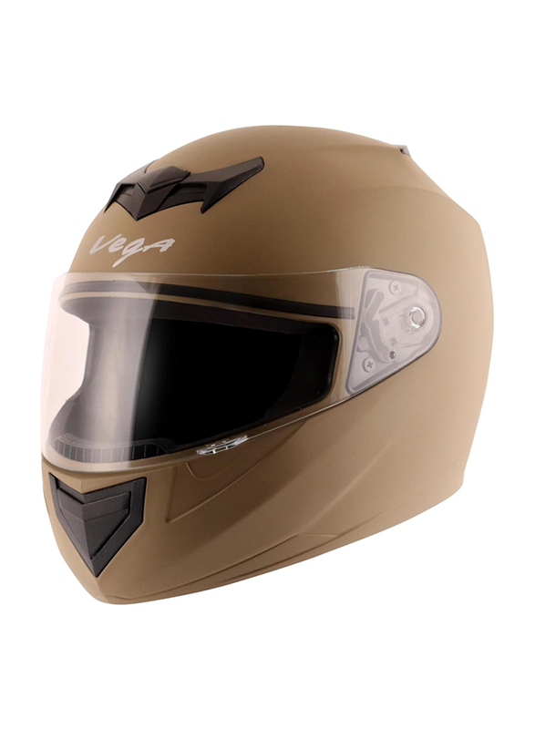 Vega Edge DX-E Full Face Helmet, Medium, Brown