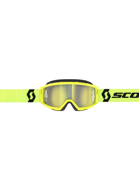 Scott Primal Yellow Chrome Works Goggle, Yellow/Black