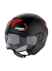 Nolan Group SPA Parkour Flat Helmet, X-Large, N30-4VP-016-, Matte Black/Red