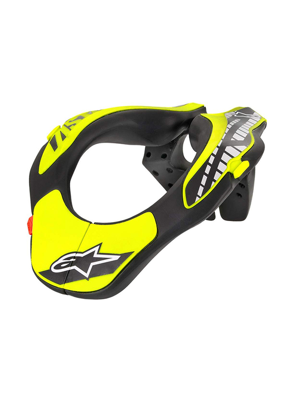 Alpinestars Youth Neck Support, Black/Yellow, One Size