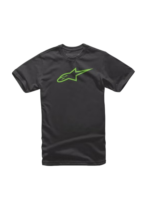 Alpinestars S.P.A. Ageless Classic Tee T-Shirt for Men, Large, Black/Green