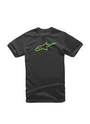 Alpinestars S.P.A. Ageless Classic Tee T-Shirt for Men, Large, Black/Green