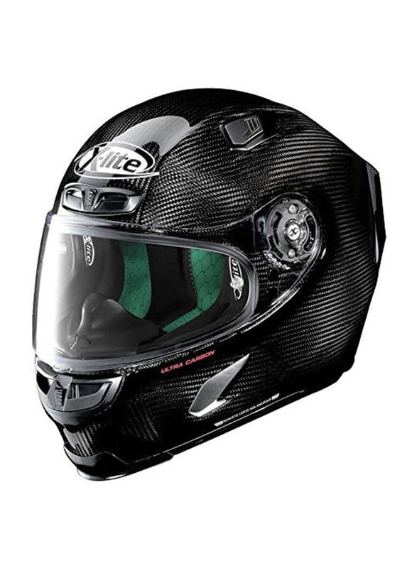 Nolan X-Lite X-803 Ultra Carbon 001 Puro Motorcycle Helmet, Black, Small