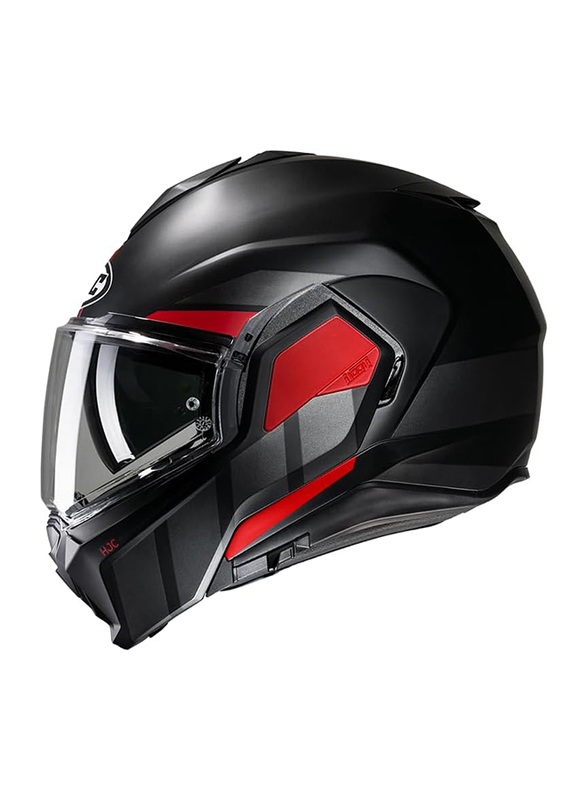 HJC i100 Beis Flip-Up Motorcycle Helmet, Large, I100-BEIS-MC1SF-L, Black