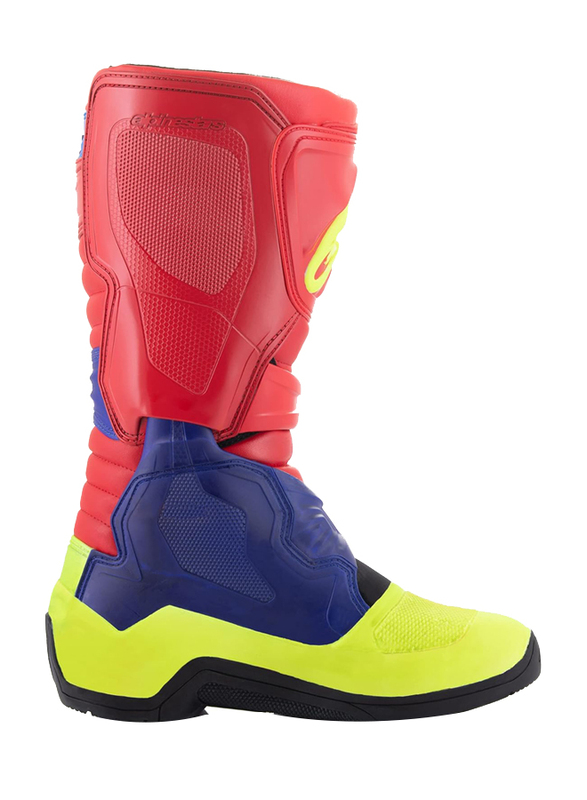 Alpinestars Tech 3 Motocross Boots, Size 9, Red/Blue/Yellow