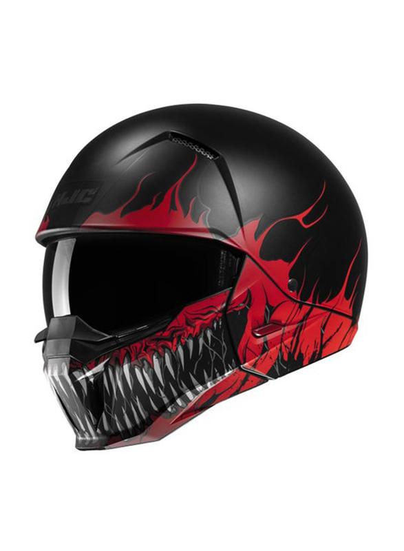 Hjc I20 Scraw Jet Helmet, Medium, Red/Black