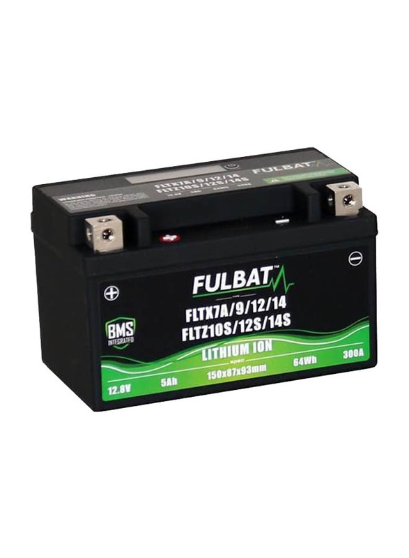 Fulbat Lithium Battery for Suzuki R1000/R750/S1000/Hayabusa/V-Storm 1050/Yamha R1/MT09/MT07/Tenere 700, Black