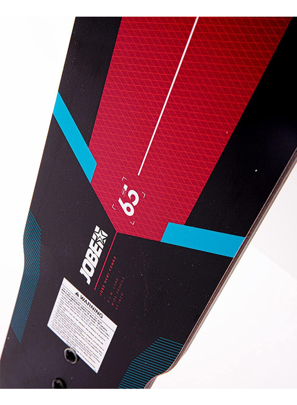 Jobe 65-inch Hemi Combo Waterskis, Red/Blue