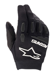 Alpinestars Youth & Kids Full Bore Gloves, XXXS, 3543622-10-3XS, Black