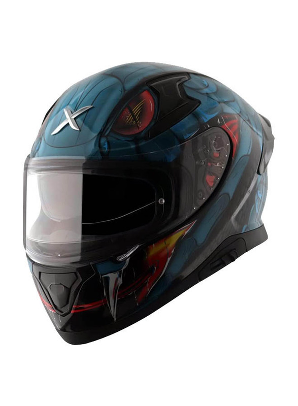 Axor Helmets Apex Venomous D/V-E Kmb Helmet, Small, Black/Blue