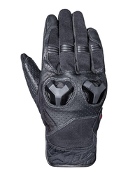 Ixon RS Spliter MX Text/Leather Gloves, Large, 300111055-1001-L, Black