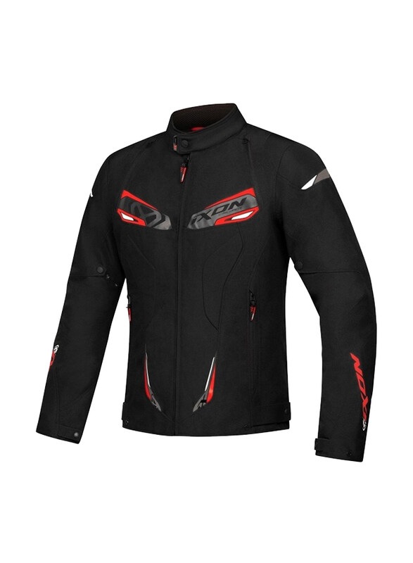

Ixon Caliber Ms Textile Motorcycle Jacket, Black/White/Red, Medium