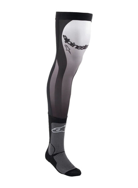 

Alpinestars Unisex Knee Brace Socks, S/M, Black/White