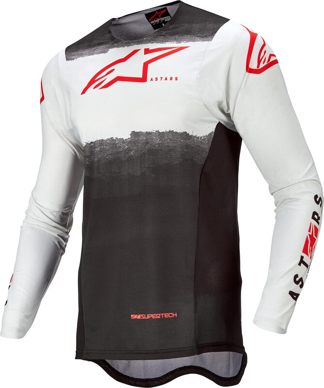 

Alpinestars Supertech Foster Jersey for Men, Medium, White/Black/Red