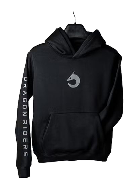 

Dragon Riders Stealth Hoodie for Unisex, Large, Black