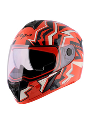 Vega Ryker D/V Elite-E Full Face Helmet, Medium, Orange