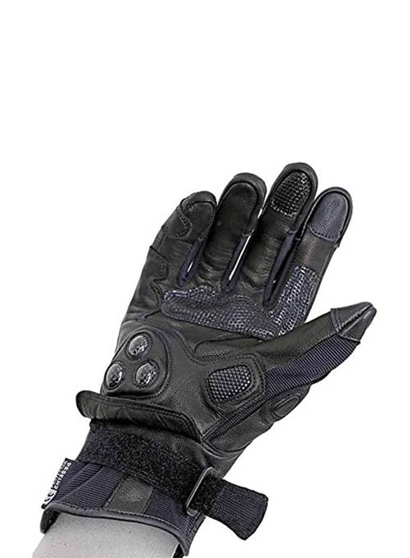 Hit Air G8 Gloves for Motorcycle Riders, Large, Black