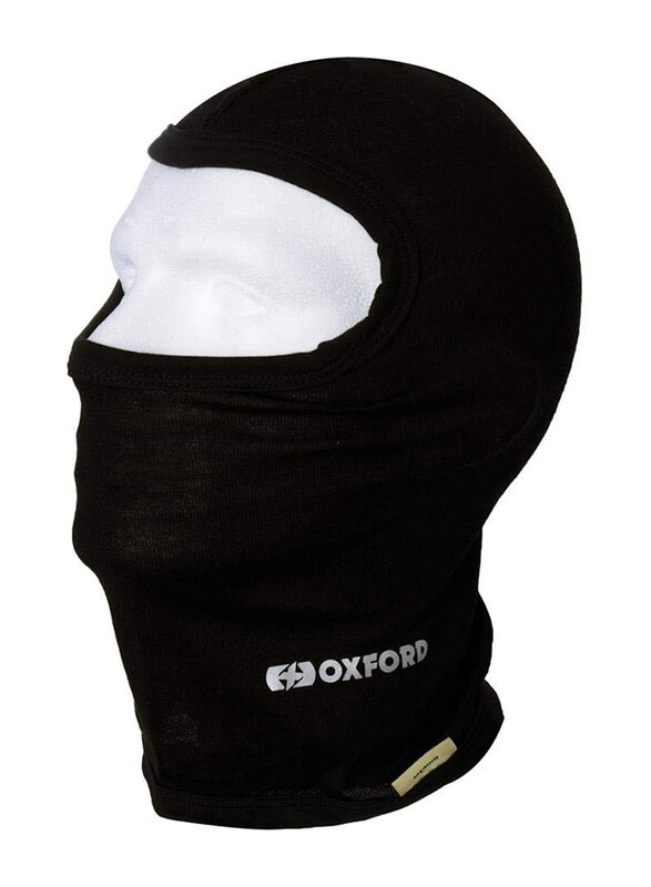 Oxford Mask MerinoDeluxe Balaclava for Men, One Size, Black