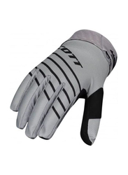Scott 450 Angled Motocross Gloves, Medium, Grey/Black