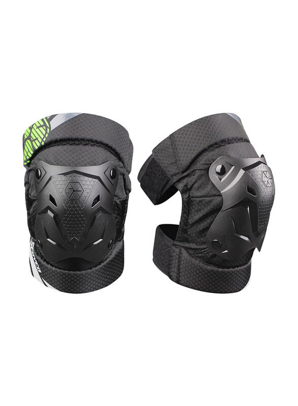 

Scoyco Motorcycle Knee Pads, Large, Fluorescent Green/Black