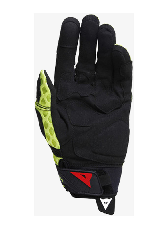 VR46 Gloves Unisex, Large, Black/Yellow