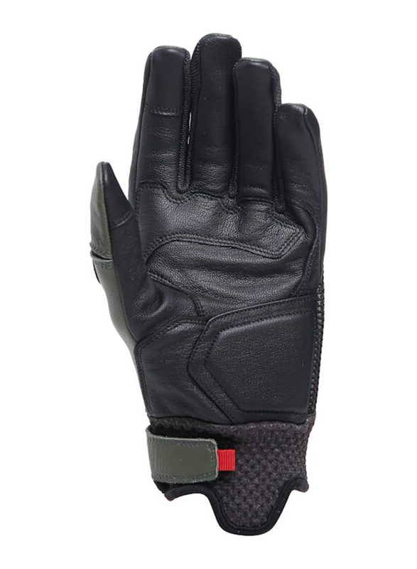Dainese Karakum Ergo-Tek Mens Leather Motorcycle Gloves, Small, Black
