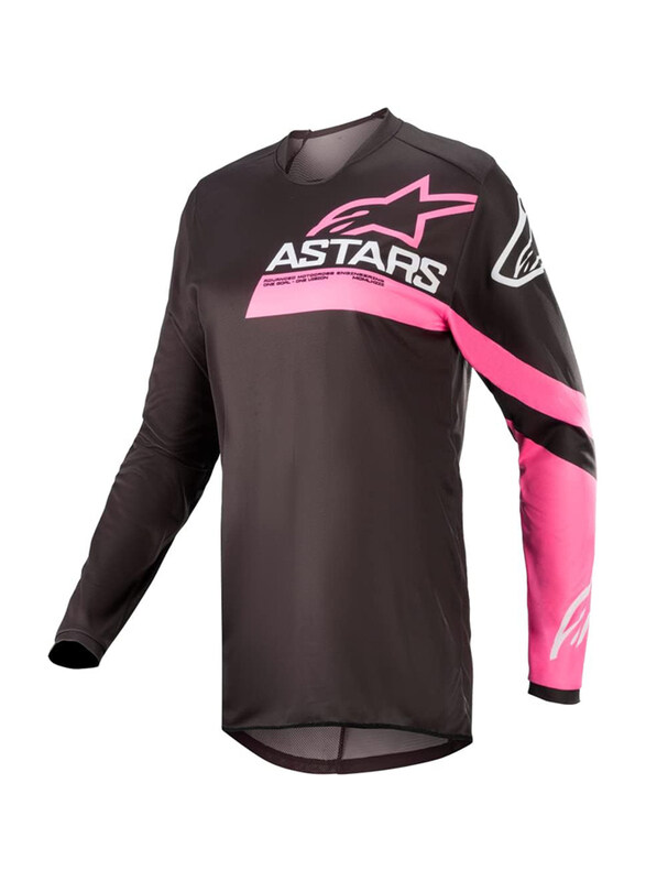 

Alpinestars Stella Fluid Chaser Jersey, Medium, Black/Pink Fluo