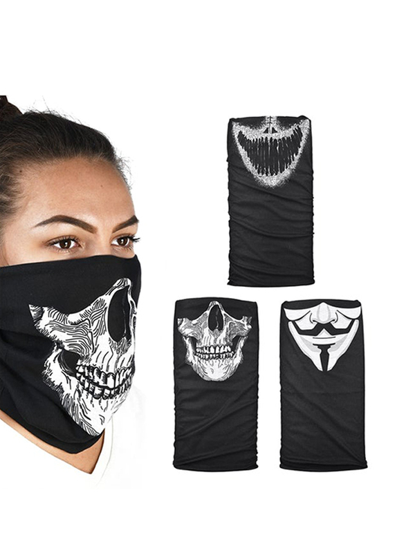Oxford Comfy Masks for Women, 3 Piece, Black