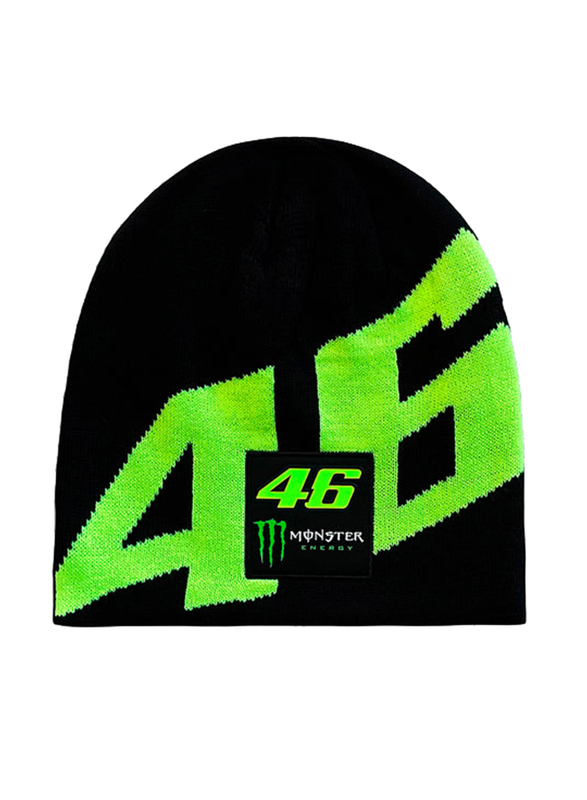 Vr 46 Monster Energy Beanie for Men, One Size, Black