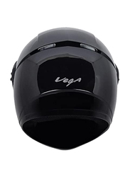 Vega Cliff DX Full Face Motorcycle Helmet, X-Large, Black