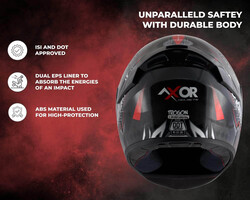 Axor Helmets Rage Trogon-E Kr Helmet, Large, Black/Red