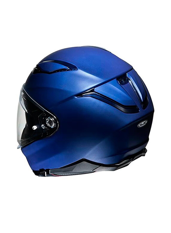 HJC F70 Solid Semi Flat Helmet, Large, F70-SOL-BLU-L, Metallic Blue