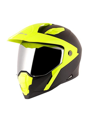 Vega Mount DC Motocross Helmet, X-Large, Yellow/Black