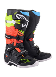 Alpinestars Tech 7 Safety Boots, Black/Yellow/Red, Size 10