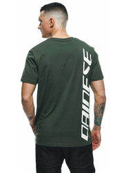 Dainese Big Logo Climbing T-Shirt for Men, L, Ivy/White